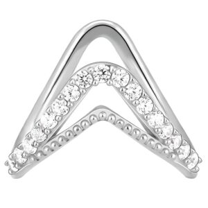 GIVA 925 Silver Sparkling Spirits Ring,Fixed Size| Rings for Girls and Women | With Certificate of Authenticity and 925 Stamp | 6 Months Warranty*